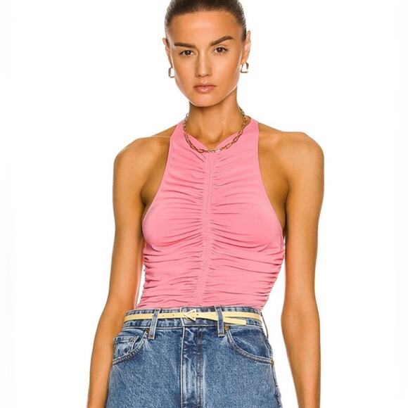 A.L.C Adley Top in Rose Pink Size XS Ruched - Picture 1 of 11